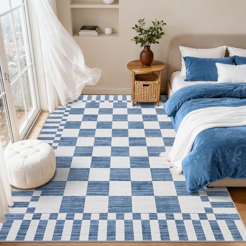 GarveeHome Checkered Rug 3x5 Area Rugs for Living Room Washable Nursey Rug - Image 3