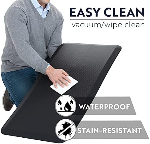 KANGAROO Cushioned Anti Fatigue Kitchen Mats for Floor, 20x48 Black - Image 5