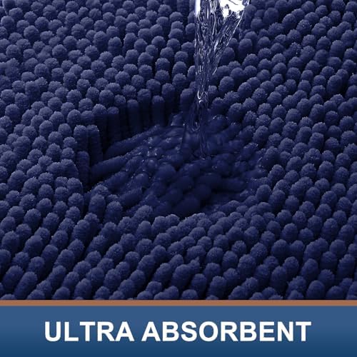 Smiry Bathroom Rugs 34X21, Luxury Chenille Extra Soft Absorbent Bath Mat - Image 5