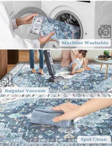 SERISSA 2x6 Washable Non Slip Boho Runner Rug for Hallway - Image 2