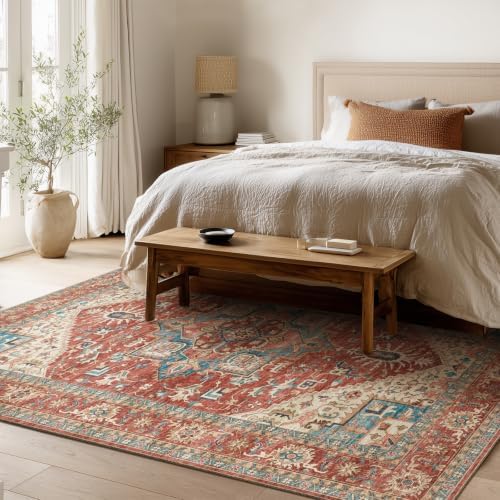Machine Washable Rugs for Living Room: 6x9 Area Rugs for Bedroom - Image 3