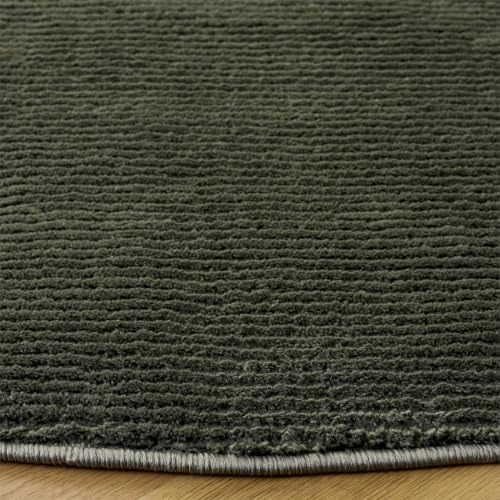 SAFAVIEH Revive Collection Area Rug - 3' Round, Green, Solid Design, Non-Shedding & Easy Care, Ideal for High Traffic Areas in Living Room, Bedroom, Dining (REV102Y-3R) by Unknown