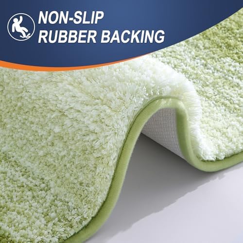 OLANLY Small Bathroom Rugs 24x16, Extra Soft Absorbent Microfiber Bath Rugs - Image 5