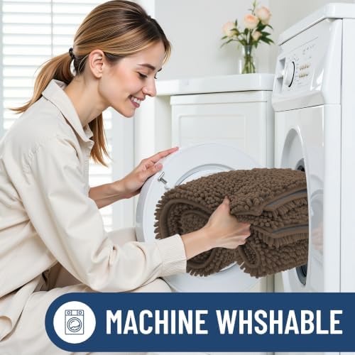 Smiry Bathroom Rugs 36X24, Luxury Chenille Extra Soft Absorbent Bath Mat - Image 6
