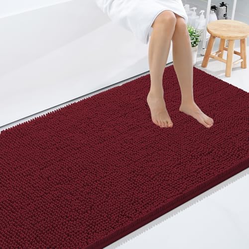 Smiry Bathroom Rugs 84X60, Luxury Chenille Extra Soft Absorbent Bath Mat by Smiry
