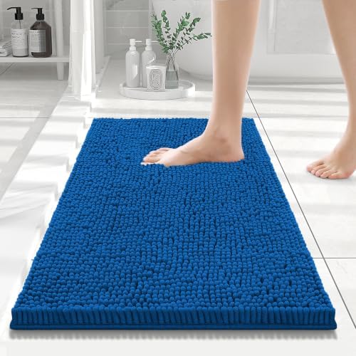 Smiry Bathroom Rugs 24X16, Luxury Chenille Extra Soft Absorbent Bath Mat by Smiry