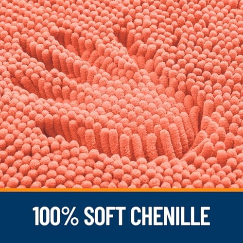 OLANLY Toilet Rugs U-Shaped 20x20, Soft Absorbent Chenille Contour Rugs - Image 3
