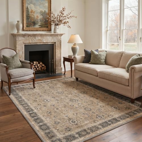 Bavni 2X5 Washable Hallway Runner Rug, Boho Floral Non Slip - Image 4