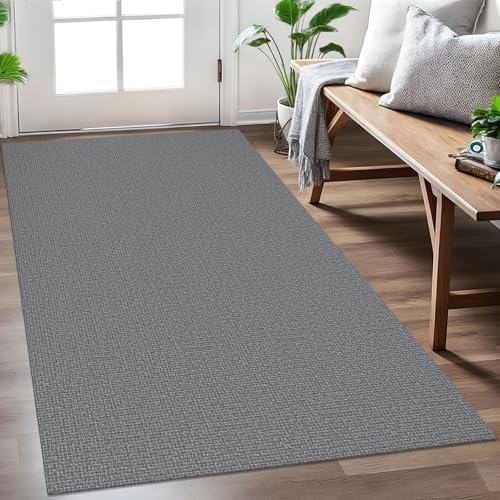 EARTHALL Washable Entryway Rug, Non Slip Area Rug, 3x5 Ft, Dark Gray by Unknown