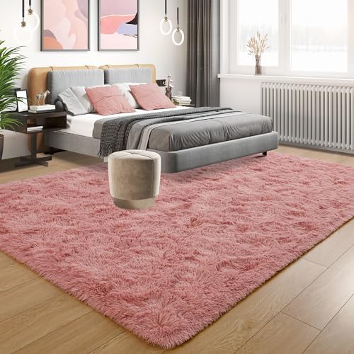 Tepook 5x8 Blush Pink Area Rugs for Living Room Girls Bedroom - Image 2