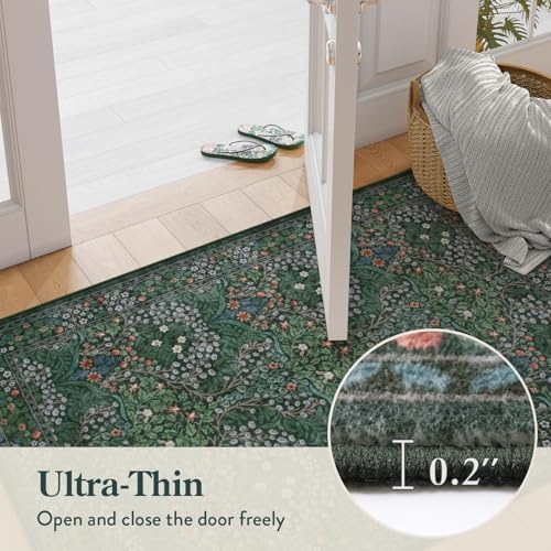 Lahome Floral Washable Runners for Hallways, 2x6 Kitchen Runner Rug - Image 6