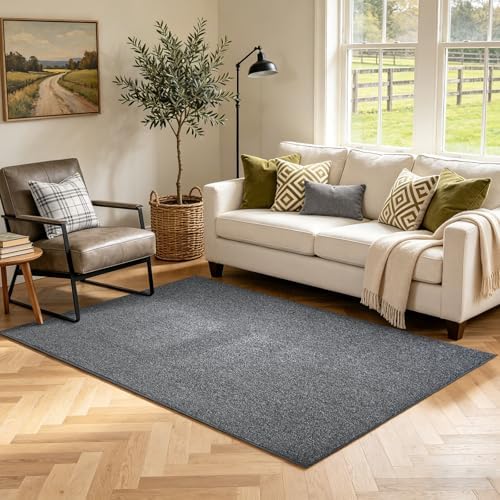 3x5 Black/White Area Rug Washable Non-Slip Soft Thin for Bedroom Kitchen by Unknown