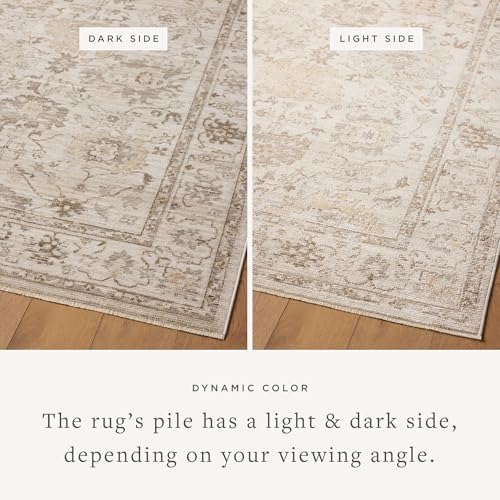 Loloi Magnolia Home Pace Natural/Stone 2'-7" x 7'-6" Runner Rug - Image 4
