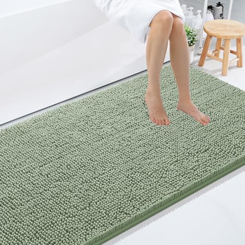 Smiry Bathroom Rugs 71X47, Luxury Chenille Extra Soft Absorbent Bath Mat by Smiry