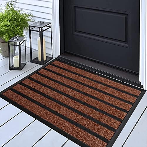 Ubdyo Extra Durable Door Mat Outside Entrance (30" x 17", Bright Burgundy) - Image 4