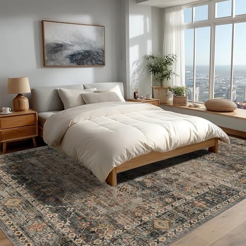 Ruaruarug Washable Area Rug 9×12 for Living Room, Ultra Soft, Camel - Image 6