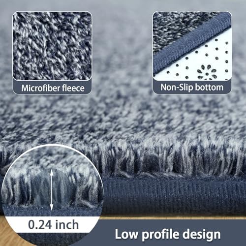 AROGAN 4x6 Area Rugs for Living Room Non Slip Dorm Bedroom Rug, Blue - Image 5
