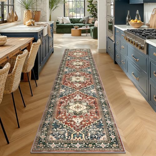 Yamaziot Washable Runner Rug, 2x10 Non-Slip Boho Hallway Kitchen Rug - Image 5