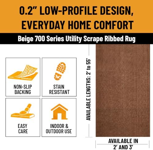Ottomanson 2x28 Hallway Runner Rug – Non-Slip Indoor Outdoor Door Mat - Image 2