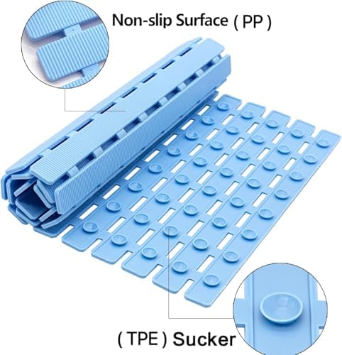 BEMISO Shower Mat Non Slip Bathtub Mat 27.5 x 15.7 Inch Bath Mat for Tub - Image 2