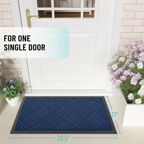 OLANLY Front Door Mat Outside Entrance, Waterproof Heavy-Duty Doormat - Image 2