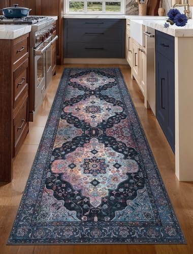 Tangsoo 2.6x8 Washable Hallway Runner Rugs, Non Slip Vintage Runners Rug - Image 3