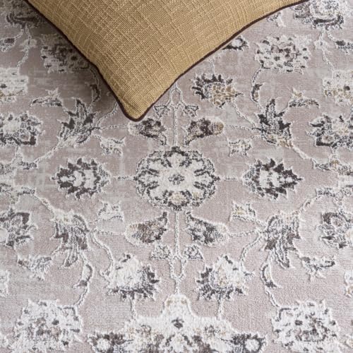 SAFAVIEH Parker Area Rug 4x6, Textured Grey & Gold PRK158G - Image 5