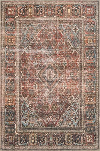 Loloi Loren Brick/Midnight 2'-3" x 3'-9" Accent Rug by Unknown