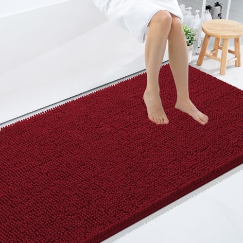 Smiry Bathroom Rugs 96X36, Luxury Chenille Extra Soft Absorbent Bath Mat by Smiry