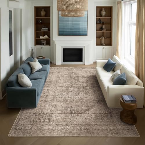 Machine Washable Rugs for Living Room: 10x14 Area Rugs for Bedroom by NoiFamo