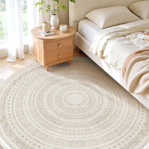 cotiled 8x8 Round Rug 8ft Circle Living Room Boho Area Rugs - Image 2