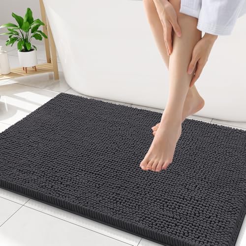 Smiry Bathroom Rugs 32X20, Luxury Chenille Extra Soft Absorbent Bath Mat by Smiry