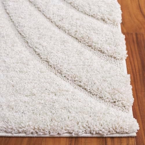SAFAVIEH Florida Shag Rug 11'x15', Soft Plush Modern Cream SG471-1111 - Image 6