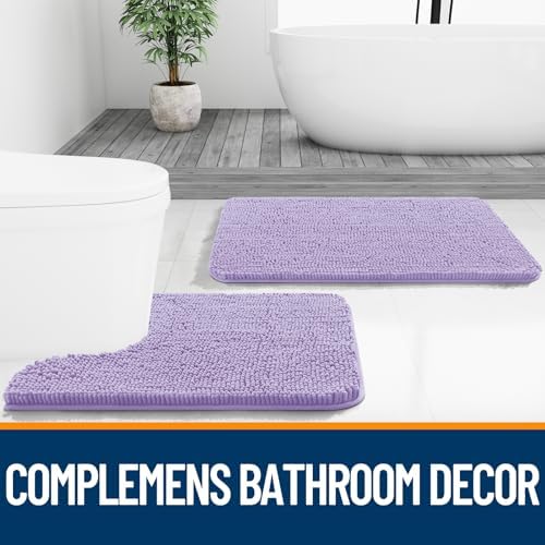 OLANLY Bathroom Runner Rugs 70x24, Extra Soft Absorbent Chenille Bath Rugs - Image 7