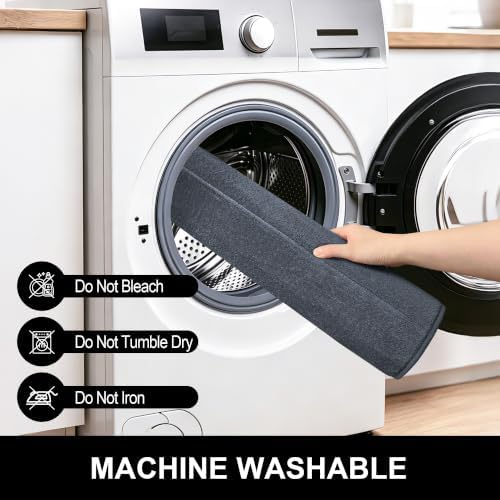 Memory Foam Bath Mat 36" x 24", Ultra Soft Absorbent Bathroom Rug Non Slip, Machine Washable Bath Rug for Bathroom, Shower and Tub,Dark Gray - Image 6
