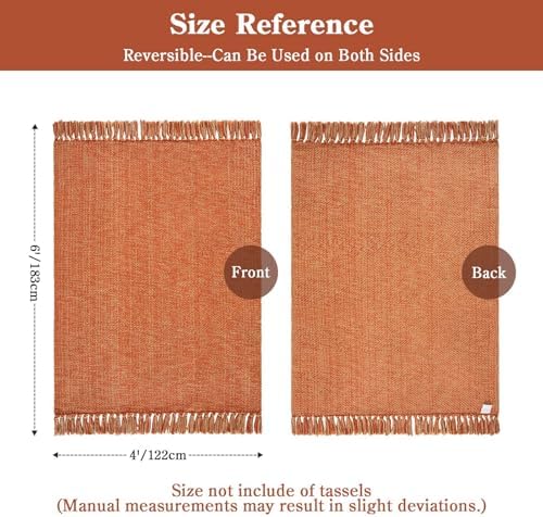 Collive 4' x 6' Living Room Area Rug, Fall Modern Comfy Bedroom Rugs - Image 2