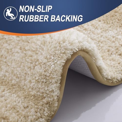 OLANLY Bathroom Runner Rug 44x20, Extra Soft Absorbent Microfiber Bath Rugs - Image 5