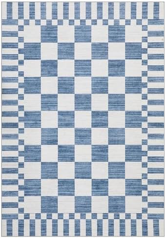 GarveeHome Checkered Rug 3x5 Area Rugs for Living Room Washable Nursey Rug - Image 5