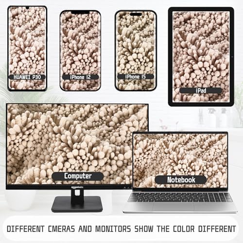 Yimobra Bathroom Rugs Non Slip Washable - Ultra Soft Absorbent Chenille Bath Mat, Quick Dry Shaggy Floor Carpet for Tub Shower, Light Brown Home Decor Accessories, 24x17 Inch - Image 3