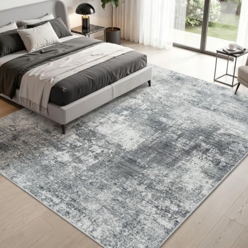 Stiio 8x10 Area Rugs for Living Room, Washable Grey Large Rug - Image 2