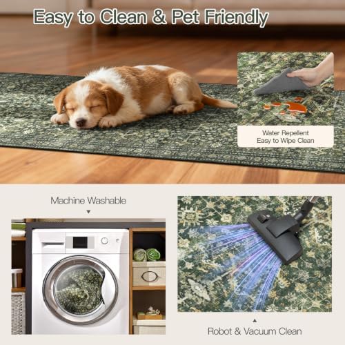 2 Pieces Kitchen Rug Set,Washable Non-Slip Floor Mats Runners (2'X3'+2'X8'） - Image 5
