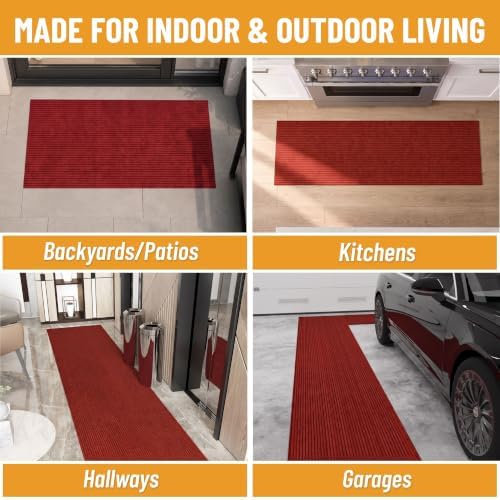Ottomanso 7x42 Large Waterproof Floor Mat, Non-Slip Indoor Outdoor Door Mat - Image 5