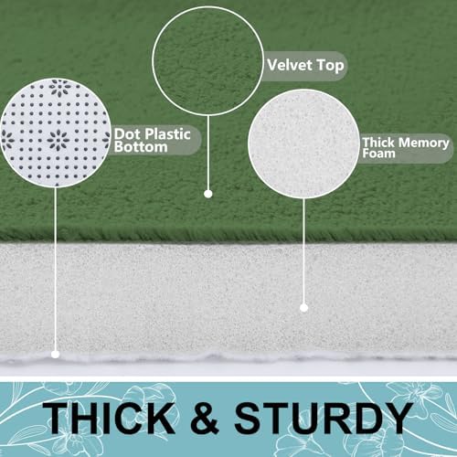Smiry Memory Foam Bath Mat 30x20, Extra Soft and Absorbent Bathroom Rugs - Image 2