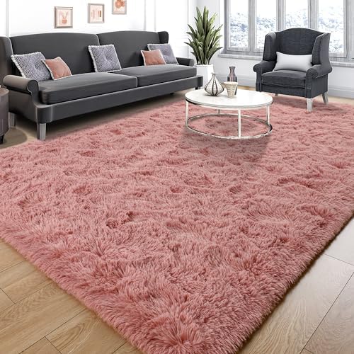Tepook 5x8 Blush Pink Area Rugs for Living Room Girls Bedroom by Tepook