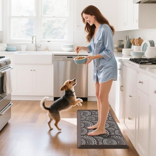 Mattitude 4/5 Inch Kitchen Mat, 20x32in Heavy Duty Ergonomic Comfort Foam Standing Desk Mat, Waterproof Non-Slip Standing Mats and Rugs for Kitchen, Office, Chocolate - Image 3