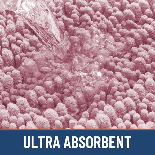 Smiry Bathroom Rugs 24X16, Extra Soft Rubber Backing Chenille Bath Mats - Image 5