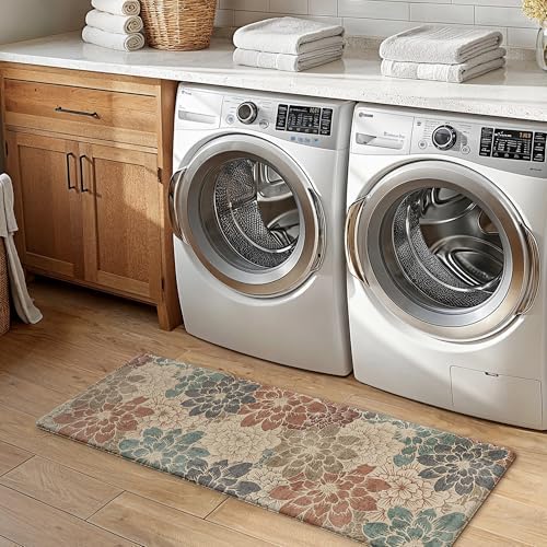 GENIMO Anti Fatigue Kitchen Mats for Floor 2PCS, Standing Rugs, Brick Red - Image 2