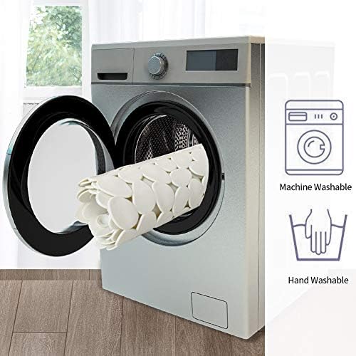 Pebble Shower Mat for Bathtub Non Slip Mat 35"X16" with Suction Cups,Beige - Image 6