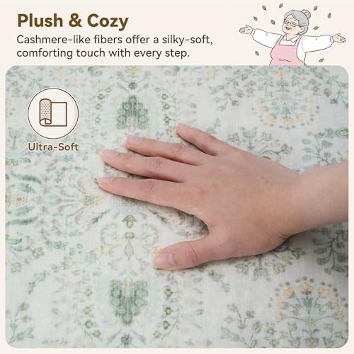 GRANNY SAYS Kitchen Rug 47"x 18", Non Slip Washable Kitchen Mat - Image 5