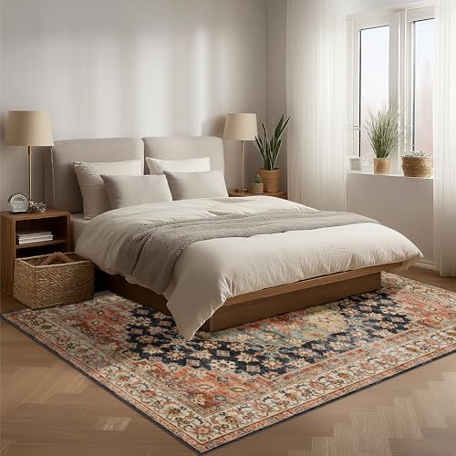 Ruaruarug Washable Area Rug 4×6 for Living Room, Ultra Soft, Maroon - Image 4